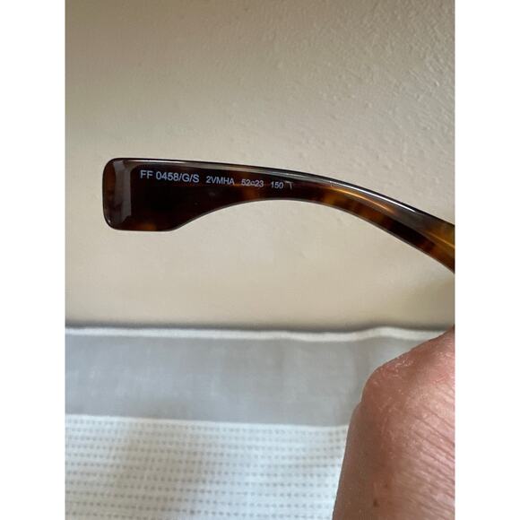 Fendi FF 0458G Monogram Sunglasses in Gradient Brown with Red Case & cloth NIB